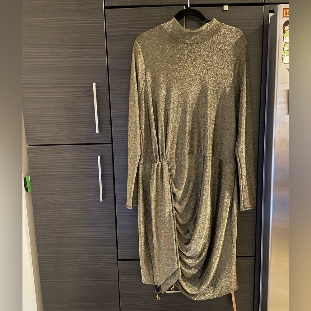 Reformation Plus Gold Paprika Dress Never Worn